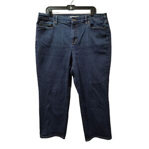 Lands End Jeans Women’s 20W Blue Capri Stretch Denim 38x24